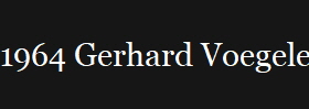 1964 Gerhard Voegele
