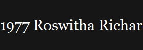 1977 Roswitha Richardi