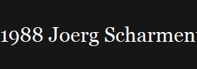 1988 Joerg Scharmentke